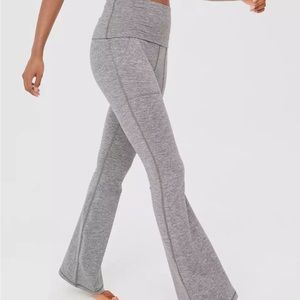 Aerie The Hugger High Waisted Foldover Flare Legging